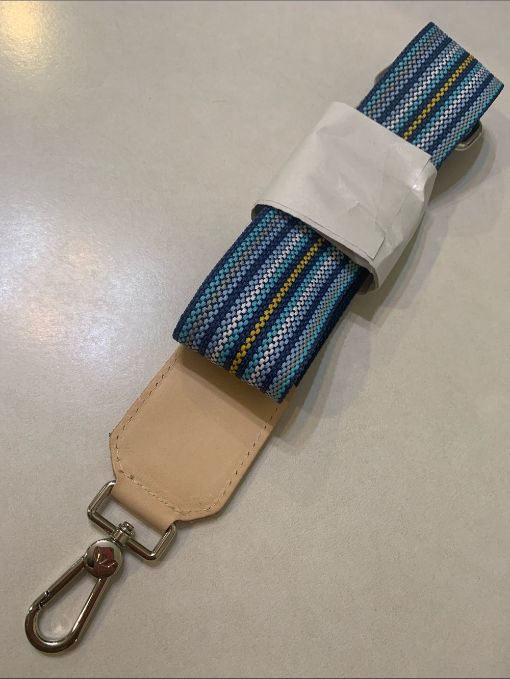 NWOT Consuela Chambray Webbing Crossbody Strap - Picture 3 of 15